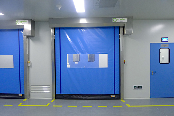 制藥廠不銹鋼拉鏈快速卷簾門